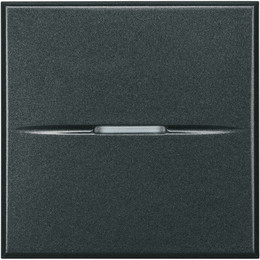 Еднополюсен ключ 2 мод. 10A аксиален цвят Антрацит Axolute Bticino