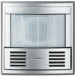 Датчик за присъствие PIR+US, 105°, обхват 5m @ h=1.2m, с ключ, изисква неутрала, 2 мод. цвят алуминий Axolute Bticino