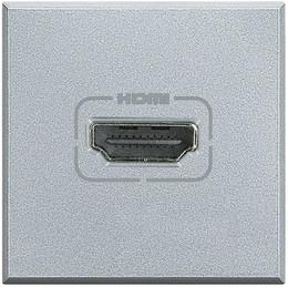Розетка HDMI 2 мод. цвят Алуминий Axolute Bticino