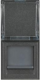 Розетка RJ45 cat.6 UTP конектор toolless IDC 1 мод. цвят Антрацит Axolute Bticino