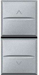 Бутон за щори 1 мод. 10A цвят Алуминий Axolute Bticino