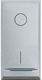 Двуполюсен ключ 1 мод. цвят Алуминий Axolute Bticino