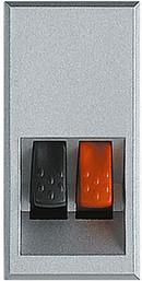 Розетка за тонколони 1 мод. цвят Алуминий Axolute Bticino