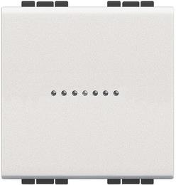 Еднополюсен ключ 2 мод. 10A аксиален цвят Бял LL Bticino