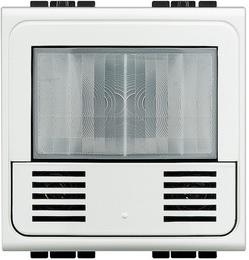 Датчик за присъствие PIR+US, 105°, обхват 5m @ h=1.2m, с ключ, изисква неутрала, 2 мод. цвят бял LL Bticino