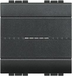 Девиаторен ключ 2 мод. 10A аксиален цвят Антрацит LL Bticino 