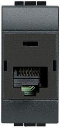 Розетка RJ45 cat.6 STP 1 мод. цвят Антрацит LL Bticino