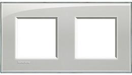 Рамка 2х2 мод. правоъгълна Cold grey LL Bticino 