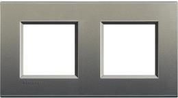 Рамка 2х2 мод. метална правоъгълна Avenue LL Bticino