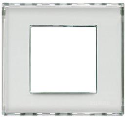 Рамка 2 мод. правоъгълна Kristall transparent LL Bticino