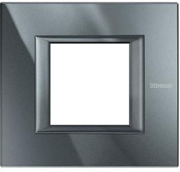 Рамка 2 мод. правоъгълна Antracite Axolute Bticino