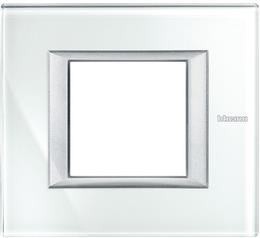 Рамка 2 мод. правоъгълна Whice Axolute Bticino /до изчерпване/
