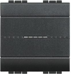 Бутон 2 мод. 10A аксиален цвят Антрацит LL Bticino 