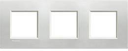 Рамка 3х2 мод. метална правоъгълна Silver LL Bticino