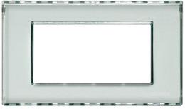 Рамка 4 мод. правоъгълна Kristall transparent LL Bticino