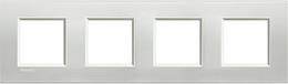 Рамка 4х2 мод. метална правоъгълна Silver LL Bticino