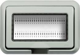 Лицева рамка + носеща IP55 4 мод. цвят Сив LL Bticino