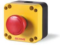 Авариен стоп червен 1NC открит монтаж IP65 Scame