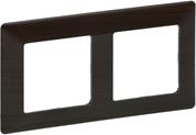 Рамка 2х цвят Тъмно дърво Valena Life Legrand