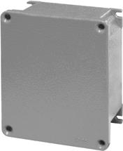 Кутия взривозащитена EX 140х115х60мм IP66, Зона2/22, UV,плътни стени, затваряне с винт, серия Alubox ЕX Scame