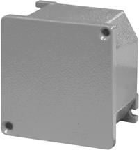 Кутия взривозащитена EX 100х100х59мм IP66, Зона2/22, UV,плътни стени, затваряне с винт, серия Alubox ЕX Scame