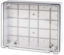 Кутия 380х300х120мм IP56, UV,плътни стени, затваряне с винт на прозрачен капак, Scabox Scame