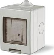 Бутон моноблок IP55 Unibox, цвят СИВ Scame