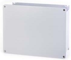 Кутия алуминиева 410х315х153мм IP66, UV,плътни стени, затваряне с винт, серия Alubox Scame