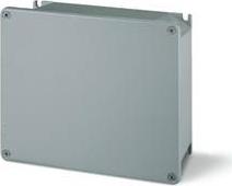 Кутия алуминиева 253х217х93мм IP66, UV,плътни стени, затваряне с винт, серия Alubox Scame