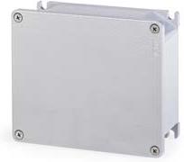 Кутия алуминиева 166х142х64мм IP66, UV,плътни стени, затваряне с винт, серия Alubox Scame