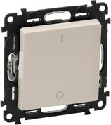 Двуполюсен ключ цвят крем Valena Life Legrand