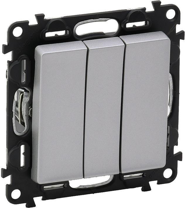 Троен ключ цвят алуминий Valena Life Legrand