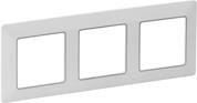 Рамка 3х цвят Бяла с хром Valena Life Legrand
