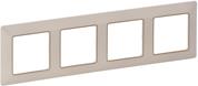 Рамка 4х цвят Крем със злато Valena Life Legrand