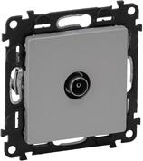 Розетка TV тип коаксиал 1dB цвят алуминий Valena Life Legrand