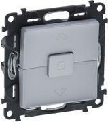 Бутон за щори цвят алуминий Valena Life Legrand