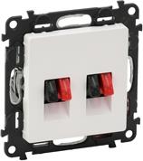 Розетка за тонколони двойна цвят бял Valena Life Legrand