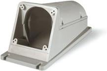 Кутия за открит монтаж IP67 за 125A контакт вход PG48  114х114мм под 45' Scame