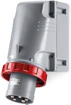 Промишлен щепсел 3P+N+Е 63A IP66/67, 3 кабелни входа/изхода М63 серия Optima модел TOP Scame