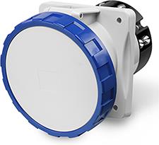 Промишлен контакт 2P+Е 63A 250V IP66 серия Optima панелен монтаж 100х110мм Scame