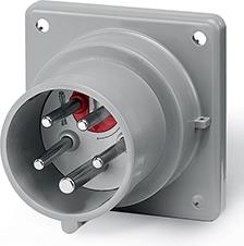 Промишлен щепсел за панелен монтаж, фланец 75x75 3P+N+Е 32A IP44 серия Optima Reverse Scame
