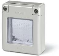 Адаптер включващ влагозащитена рамка IP 55 70х87мм за модули LL Bticino Scame