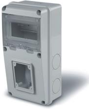 Табло за индустриални контакти и DIN модули IP55, UV, серия Enerbox /6 DIN,1х63A/ Scame