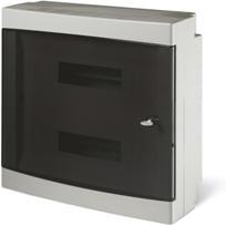 Табло за открит монтаж 2х18мод., прозрачна врата, серия Domino IP40 Scame