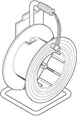 Празна макара без диск roller 330+м плоча за табло от серия BLOCK 4 Scame