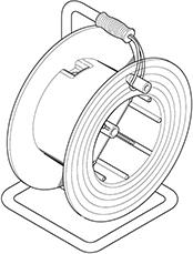 Макара индустриална ROLLER 330 IК07 без диск с ръкохватка Scame
