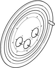 Диск за макара ROLLER 450 с 3х(70х87) отвори Scame