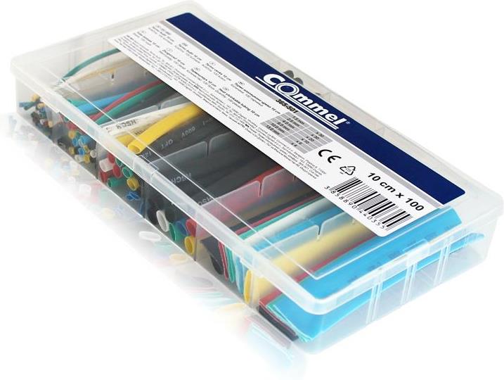 Кутия с термошлаух 100 х 10см. цветни Commel