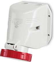 Промишлен контакт 3P+Е 32A 3h IP66 серия Optima Top M32 открит монтаж Scame