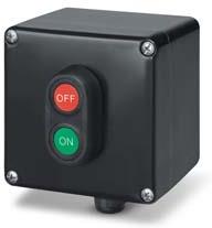 Взривозащитен бутон пуск/стоп Ex клас II 2GD Зона 1/2/21/2213А 250V AC IP66 122х120х90мм Scame